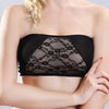 Mesh Flower Lace-trim Strapless Breathable Wrapped Chest Bra