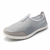 Mesh Gray Breathable Slip On Flat Sport Casual Athletic Shoes