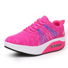 Mesh Lace Up Rocker Sole Platform Breathable Casual Trainers