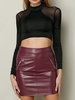 Mesh Patchwork Long Sleeve Stand Collar Women Crop Top