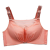 Mesh Striped Gather Seamless Breathable Adjustable Bando Bra
