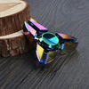 Metal Hand Fidget Spinner Aluminum Alloy Rainbow Colorful Focus EDC Desk Toys