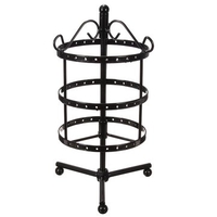 Metal Round Shaped 72 Holes Jewelry Display Holder