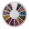 Metallic Bead Nail Art Decoration Round Wheel