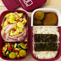 Microwave Oven Plastic Bento Lunch Box Picnic Food Container Large Storage Box
