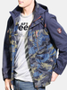 Military Outdoor Hooded Camouflage Printing Chest Zipper Pockets Coat Jacket for Men