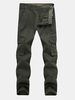 Military Style Casual Outdoor Cotton Multi-Pockets Loose Cargo Pants For Men