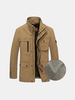 Military Style Stand Collar Jacket