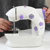 Mini Desktop Multifunctional Electric Sewing Machine Household Double Stitches Sewing Tools