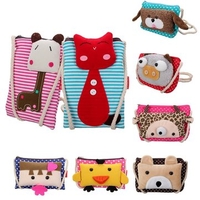 Mini Kids Cartoon Cute Zipper Purse Canvas Casual Case Cross Shoulder Bag