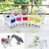Mini Supermarket Shopping Cart Parrot Toy Growth Box For Pet Bird Conures Parakeet