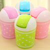 Mini Trash Candy Colors Can Garbage Sorting Container Small Objects Storage Barrel Clean Accessories