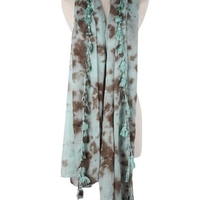 Mix Colors Leopard Jacquard Tassel Scarf Long Cotton Warm Shawl