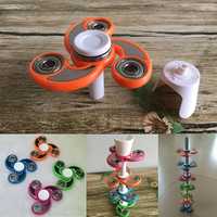 Mixcolor Copper Hand Spinner Tri Fidget Spinner Ceramic Balls Desk Toy EDC Focus Toy