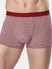 Modal Breathable Underwear Casual Stripes Printed U Convex Boxer Briefs for Men