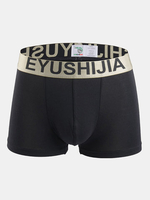 Modal Organic Cotton Antibacterial Breathable U Convex Boxers Mid-Rise Underwear For Men