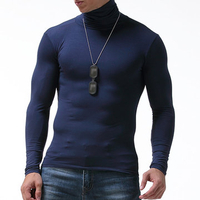 Modal Turtleneck Bottom Shirt Warm Sleepwear Top