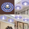 Modern Crystal LED Ceiling Fixture Blue Light Superior Home Lamp Chandelier For Corridor Restaurant