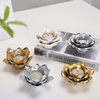 Modern Simple Exquisite Ceramic Candle Holder Hand-painted Flowers Elegant Art Living Room Home Deco