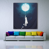 Moon Mandala Wall Hanging Tapestry Hippie Bedspread Gypsy Throw Blanket Decor
