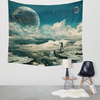 Moon Polyester Wall Hanging Tapestry Indian Bedspread Beach Towel Dorm Throw Mat