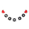 MR MRS Heart Hanging Paper Garland Chain Bunting Banner Wedding Party Decoration