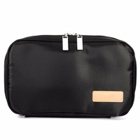 MSQ Black Portable Makeup Brush Bag Cosmetic Tool Large Storage Professional