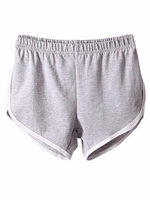 Multi Color Leisure Sport Women High Waisted Elastic Shorts