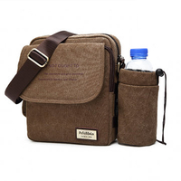 Multi-functional Canvas Sling Bag Bottle Bag Crossbody Bag For Men