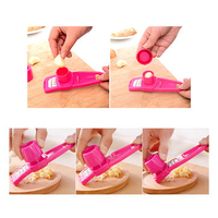 Multi-functional Plastic+Stainless Steel Grinding Garlic Presses Kitchen Gadget Slice Cooking Tools