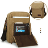 Multi-Functional Vintage Shoulder Bag Canvas Casual Solid Crossbody Bag For Men
