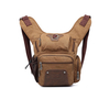 Multi Pocket Outdoor Canvas Sling Bag Patchwork Casual Crossbody Bag For Men