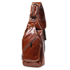 Multi Pocket PU Leather Chest Bag Crossbody Bag Casual Shoulder Bag For Men
