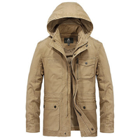 Multi Pockets Hooded Jacket for Men