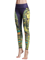 Multi Printed Stretchy Running Pants for Women