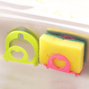 Multi-purpose Kitchen Cleaning Sponge Suction Wall Sink Racks Sucker Debris Racks Decorative Trays
