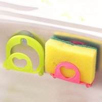 Multi-purpose Kitchen Cleaning Sponge Suction Wall Sink Racks Sucker Debris Racks Decorative Trays