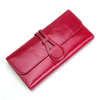 Multi-slots Genuine Leather Retro Phone Bag There Floding Long Wallet Purse For Women
