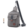 Multi-use Casual Canvas Chest Bag Vintage Handbag Sling Bag Crossbody Bag For Men