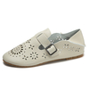 Multi-Way Hollow Out Breathable Buckle Backless Flat Loafers