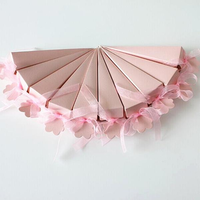 Multicolor Cone Shape Wedding Candy Box 50pcs Wedding Favor and Gifts Marriage Cajas Paper Gift Box