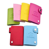 Multicolor Nail Round Template Printing Card Pack Set PU Leather Bag