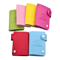 Multicolor Nail Round Template Printing Card Pack Set PU Leather Bag