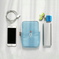 Multifuctional Travel Storage Bag Earphone Charger USB Cable Bag Power Bank Holder Organizer