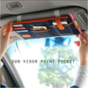 Multifunction Car Sun Visor Storage Point Pocket Organizer Bag Pouch Card Holder