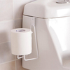 Multifunction Door Back Iron Toilet Tissue Holder Bathroom Kitchen Paper Towel Organizer