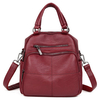 Multifunction PU Leather Women Handbags Vintage Crossbody Bags Casual Backpack