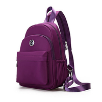 Multifunctional Casual Nylon Waterproof Backpack Crossbody Bag Shoulder Bag For Women