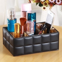 Multifunctional Cosmetic Storage Container Separate Buttoned Desk Storage Box