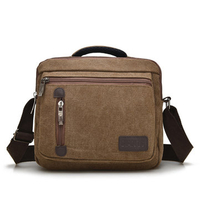 Multifunctional Men Retro Canvas Crossbody Bag Casual Shoulder Bag